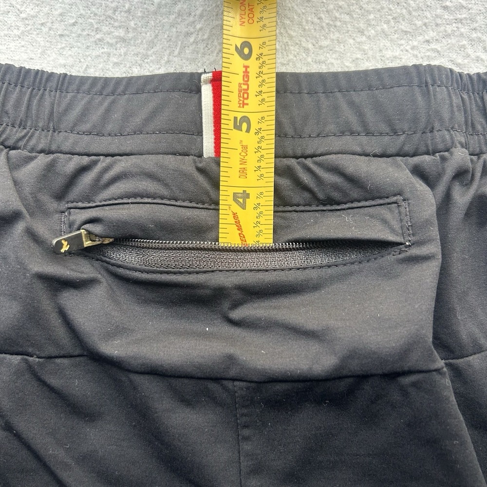 Tracksmith Men's Large Black Lined Running Shorts Drawstring Zipper Pocket - Picture 12 of 16